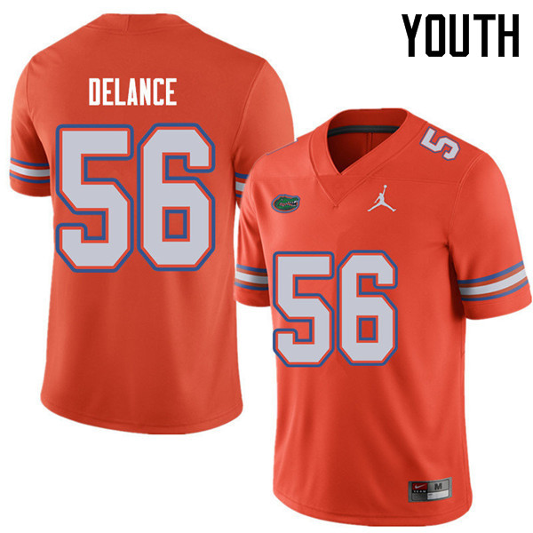 Jordan Brand Youth #56 Jean Delance Florida Gators College Football Jerseys Sale-Orange